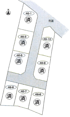 薊野東町　区画図