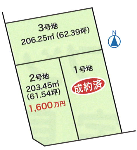 土佐山田町(秦山町1丁目) 区画図 土佐山田町(秦山町1丁目) 区画図