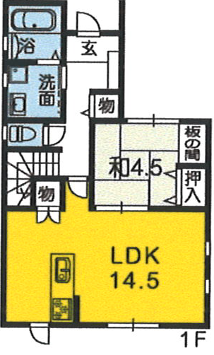 高知県 高知市 福井町 建売図面A 1F 高知県 高知市 福井町 建売図面A 1F